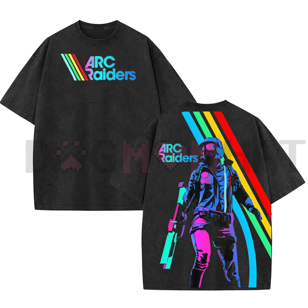 ARC Raiders Retro Synthwave Graphic Tee