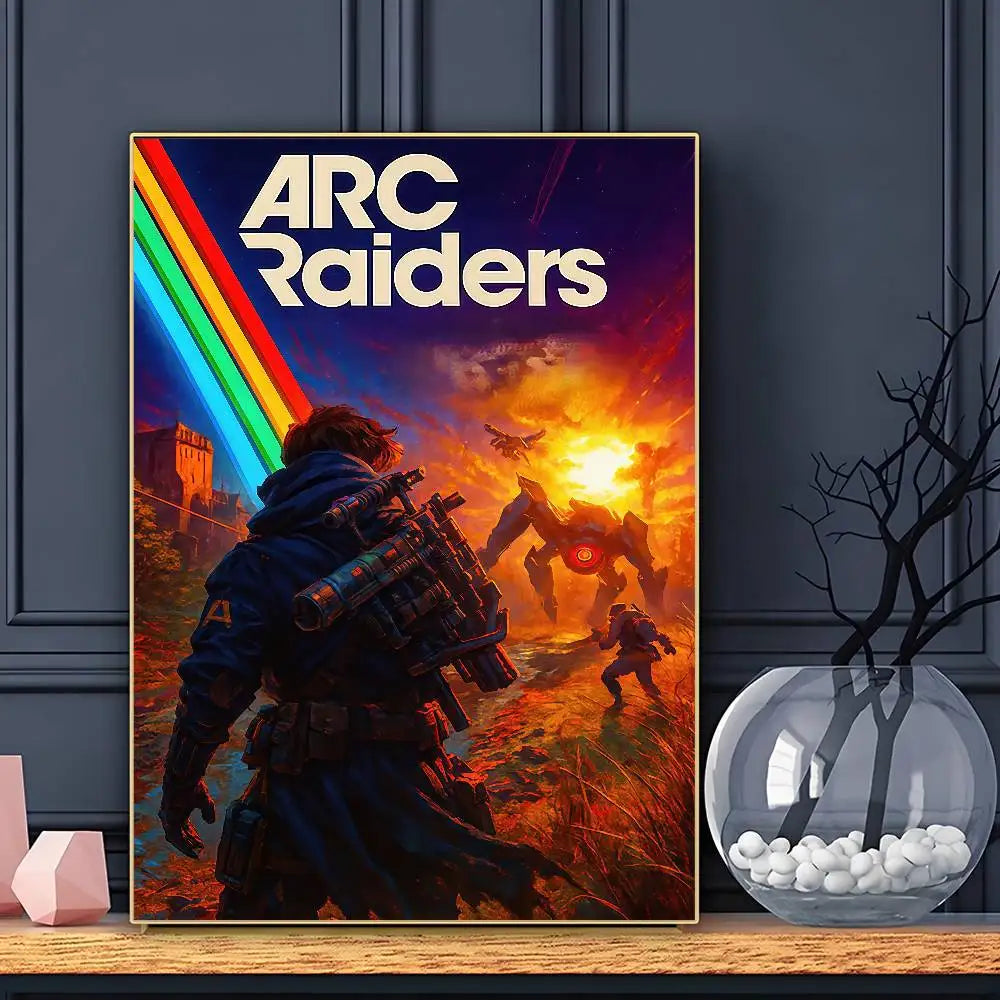 A-Arc R-Raiders Game Poster HD Art Sticky Wall Waterproof Home Living Room Bar Decoration